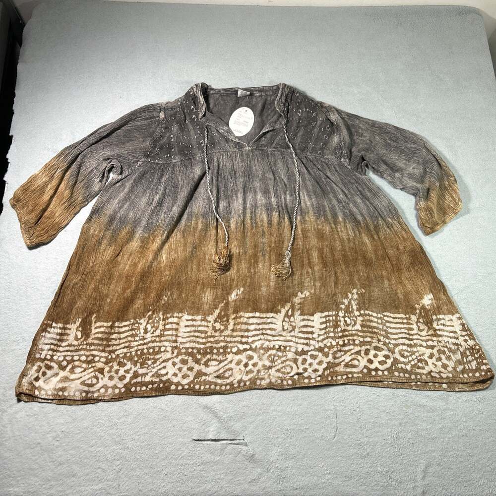 Y2k 2000s Renaissance Gothic Medieval Lace Smock Tunic 5XL Dress Top Cottage